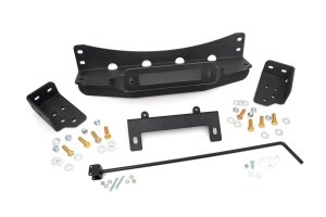 GMC Sierra 1500 Hidden Winch Mounting Plate - Rough Country - Flat Black - '07-'13 GMC Sierra 1500 Hidden Winch Mounting Plate - Rough Country - Flat Black - '07-'13